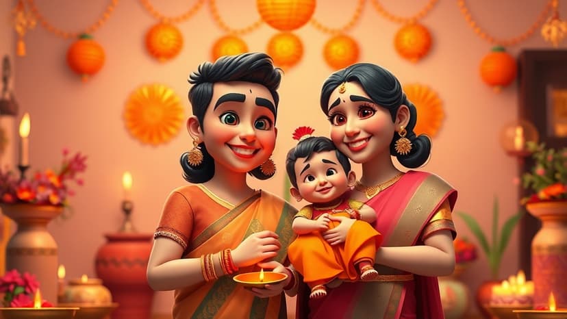 Devoleena Bhattacharjee Celebrates Joyous First Diwali with Newborn Son