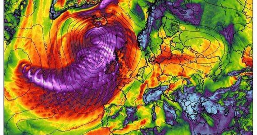 Powerful Storm Batters UK with Gale-Force Winds and Heavy Rain