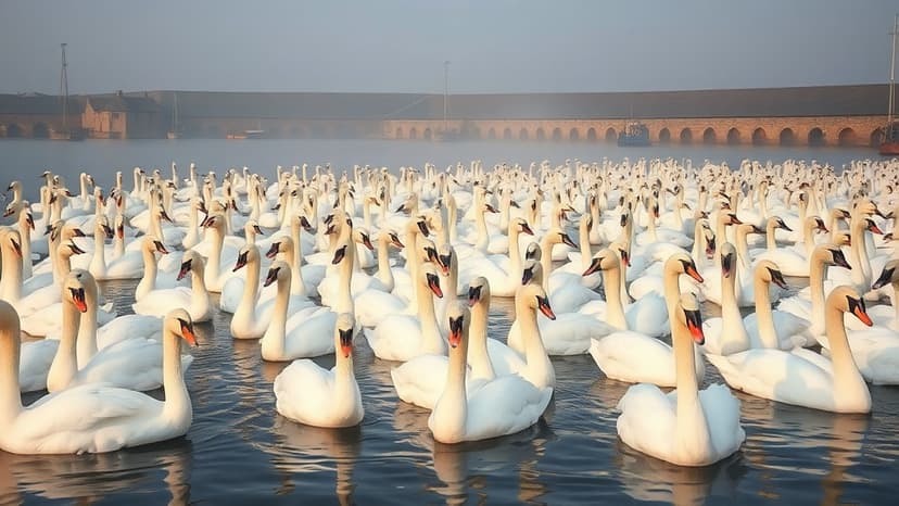Ancient Swannery Thrives Amidst Storms and Bird Flu