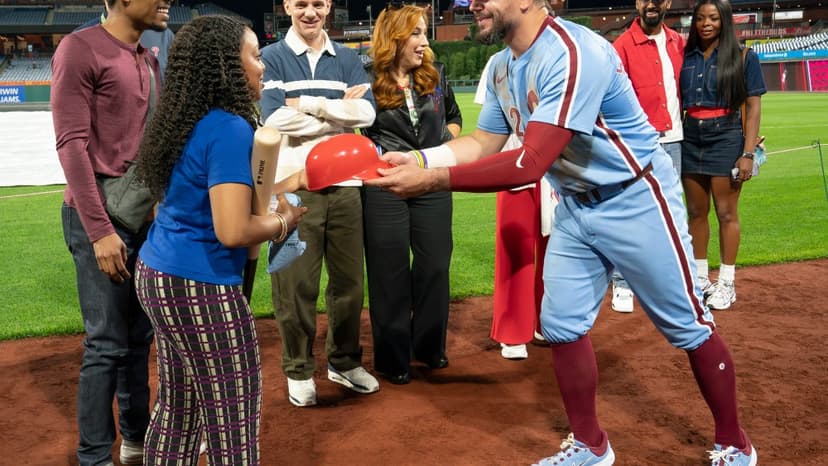 Abbott Star Filmed Live Phillies Game