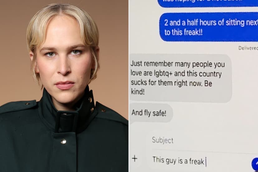 Actress Catches Passenger's Transphobic Texts