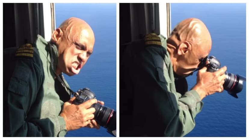 Navy Captain Battles Hurricane Winds for Epic Photos