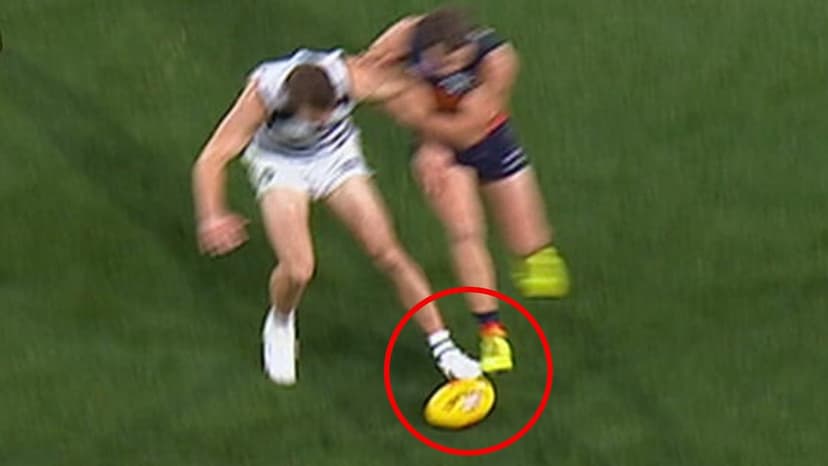 AFL Review Centre slammed for controversial free kick call
