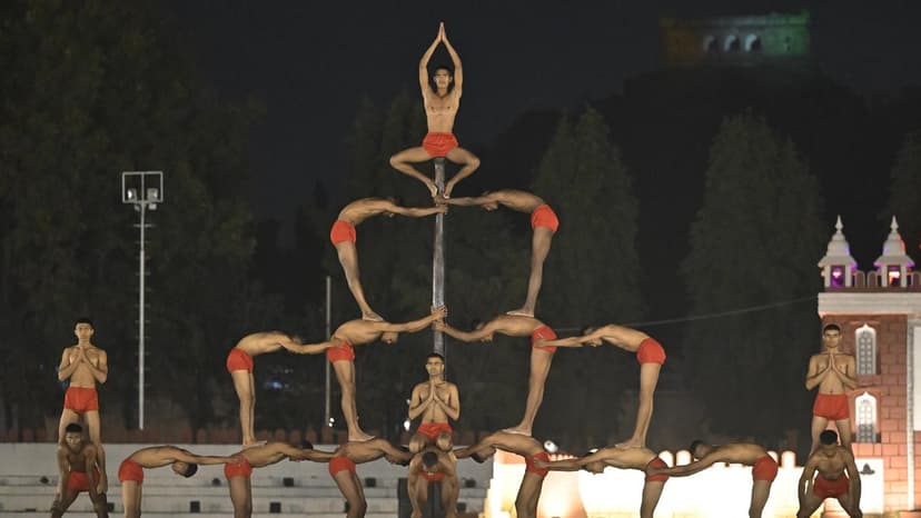 Agniveers Leap Through Fire in Daring Display