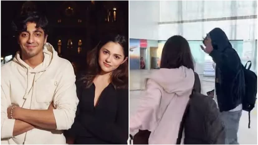 Ahaan, Aneet Duck Paparazzi at Amritsar Airport