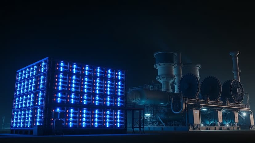 AI Boom Fuels Fossil Fuels With Battery Backup