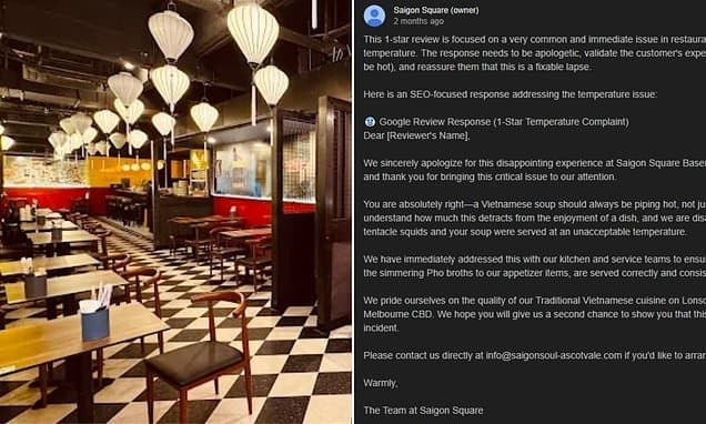 Restaurant's AI Review Replies Go Viral