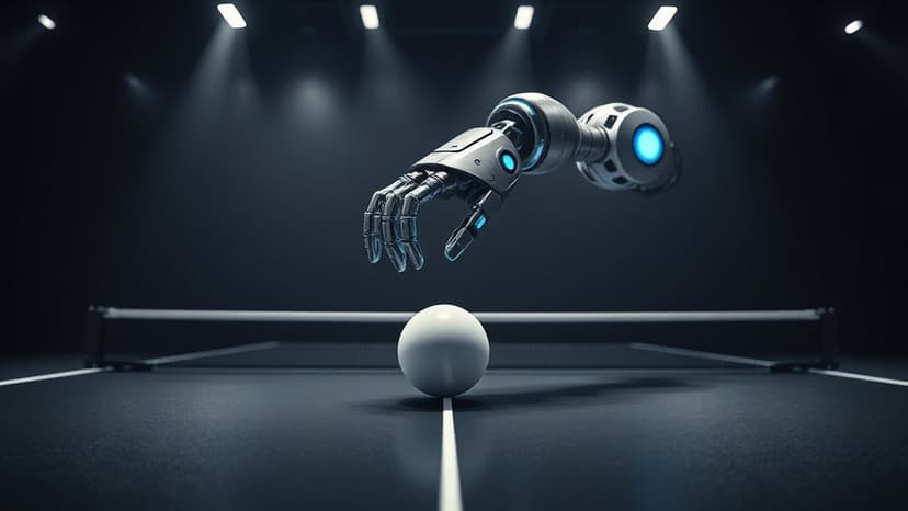 AI Robot Masters Table Tennis