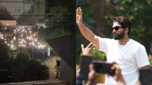Allu Arjun's Midnight Birthday Bash: Fans Flock Hyderabad