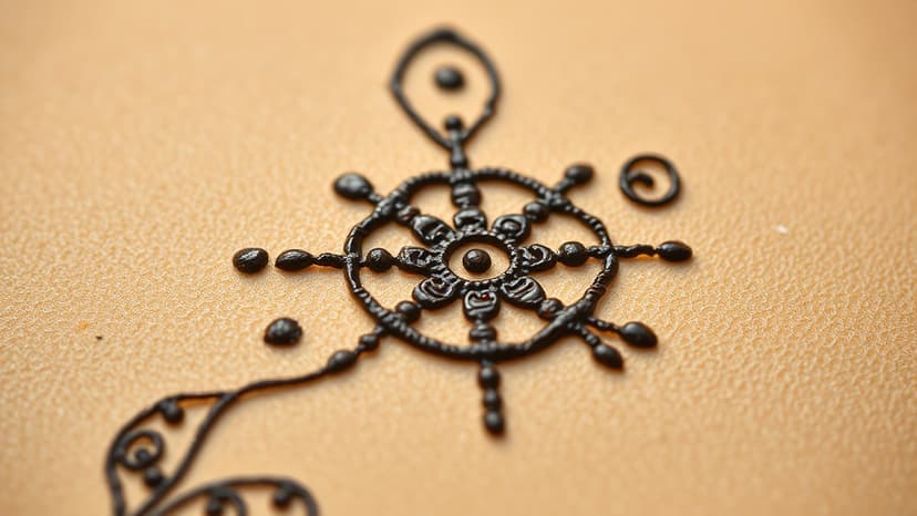 Allu Sirish Honors Roots With Lord Vishnu Mehendi