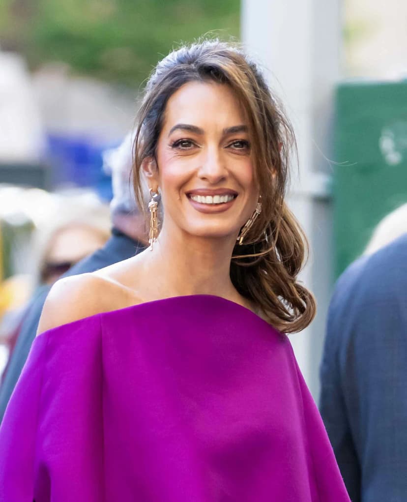 Amal Clooney's Bold Balenciaga Mini Dress Stuns