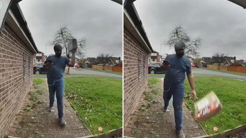 Shocking Doorbell Cam Catches Destructive Delivery