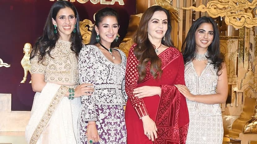 Ambani Women Dazzle at Designer Duo's 40th Anniversary