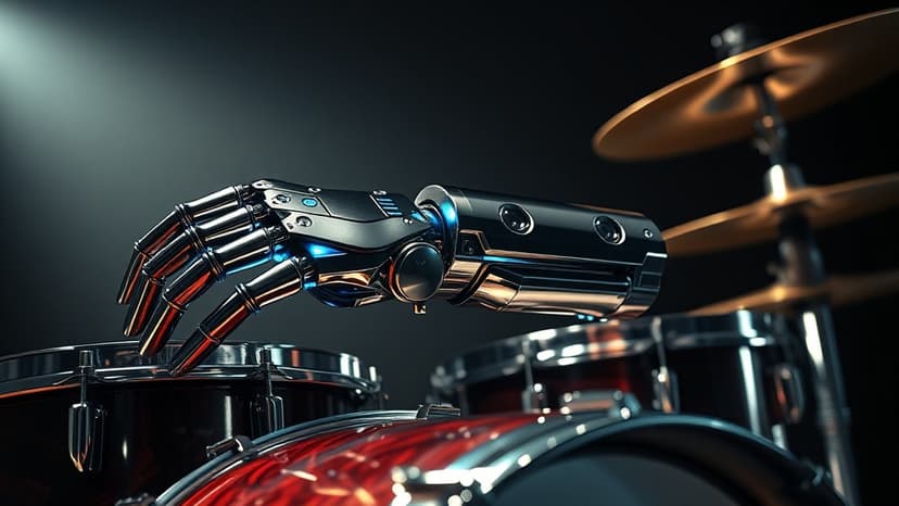 Amputee Drummer Shatters Speed Records with Robotic Arm