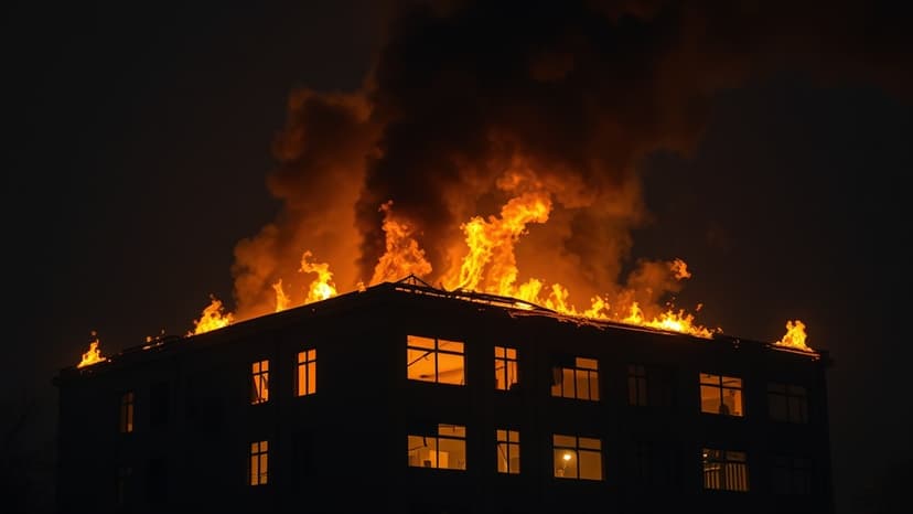 Arson Suspected in Massive Andover Building Fire