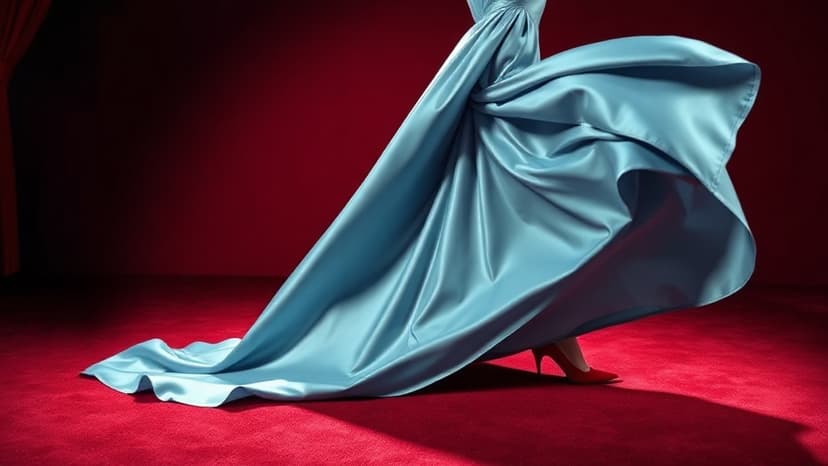 Hathaway Flaunts Baby Bump in Cape Gown