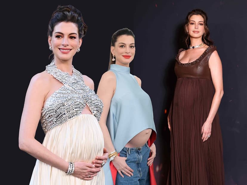 Anne Hathaway's Baby Bump Style Steals the Show