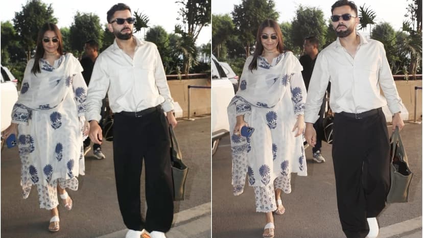 Anushka & Virat's Chic Airport Style Steals Spotlight