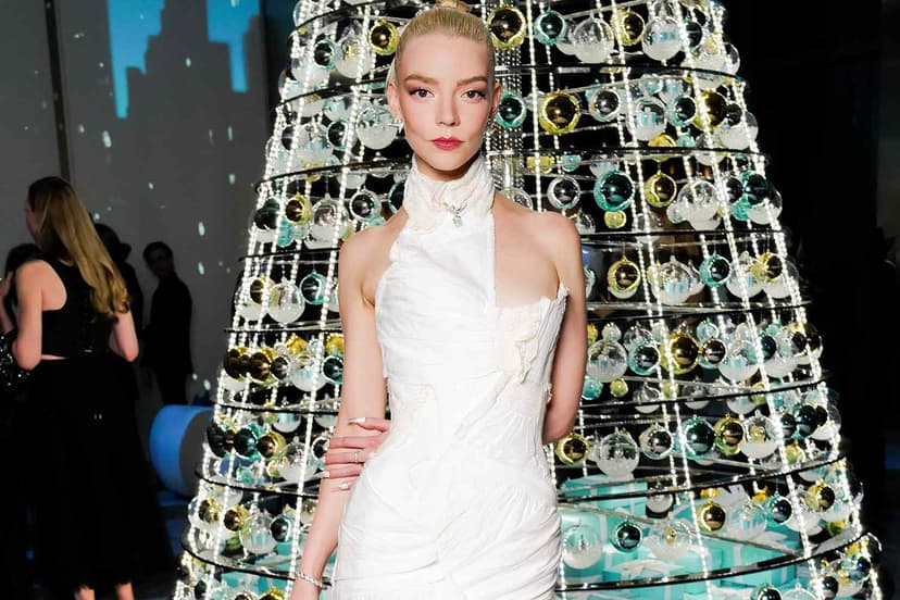 Actress Anya Taylor-Joy Lights Up Tiffany's Fifth Avenue Flagship for Christmas