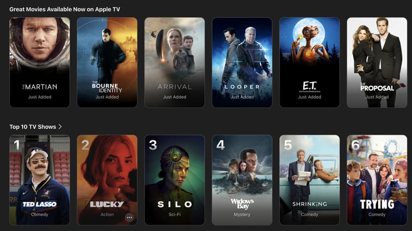 Apple TV Surprise: Iconic Films Now Streaming