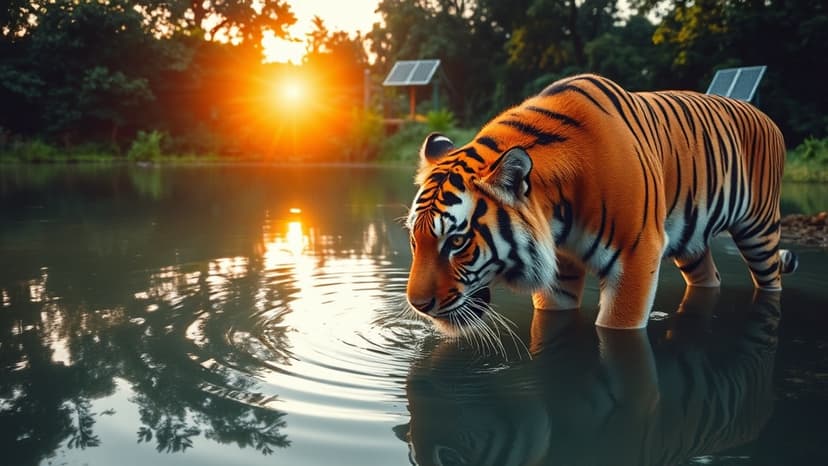 Tiger Haven: Water Woes Solved in Sanctuary