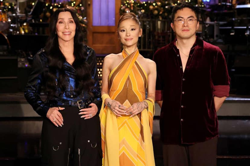 Grande Dons 50-Year-Old Bob Mackie Gown for SNL