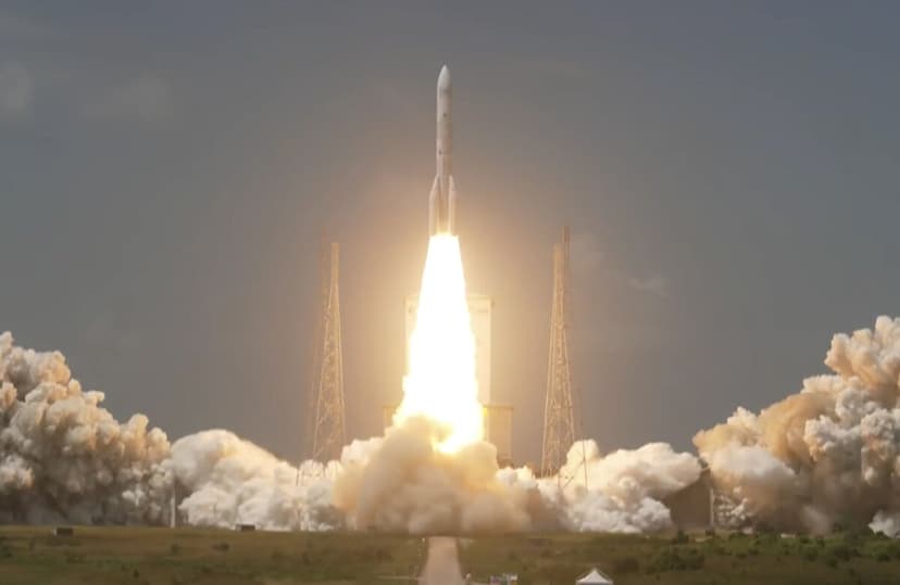 Europe's Mega-Rocket Deploys Bezos's Satellites