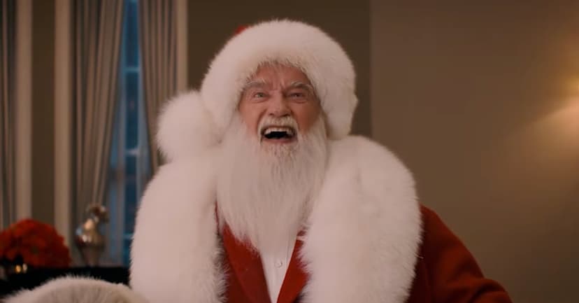 Schwarzenegger Hunts Elf for Santa's Stolen Bag