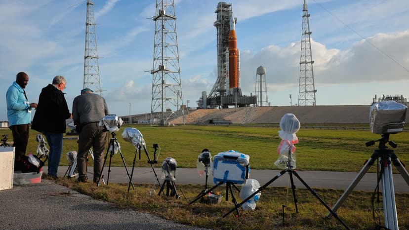 Astronauts Film Lunar Journey Inside Spacecraft