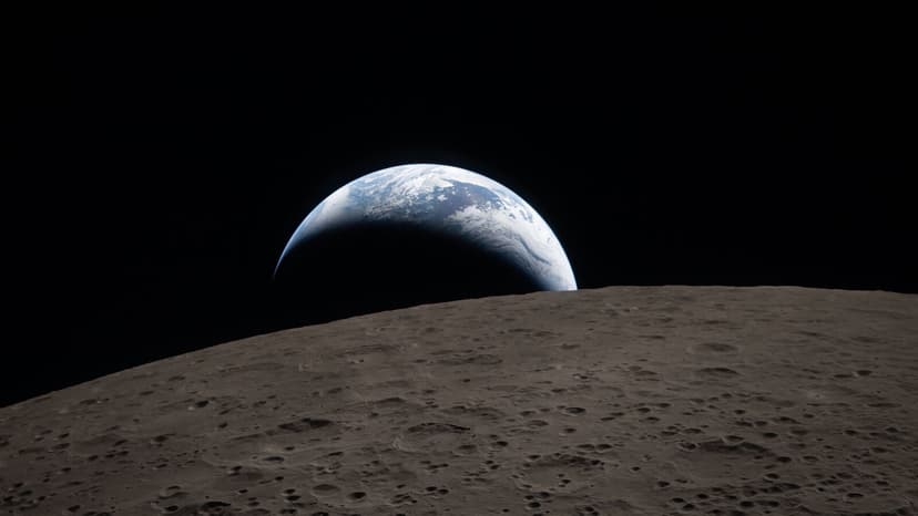 Astronauts Witness Breathtaking Earthset from Moon