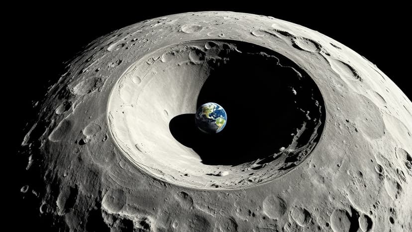 Artemis II Crew Captures Whimsical Moon Crater