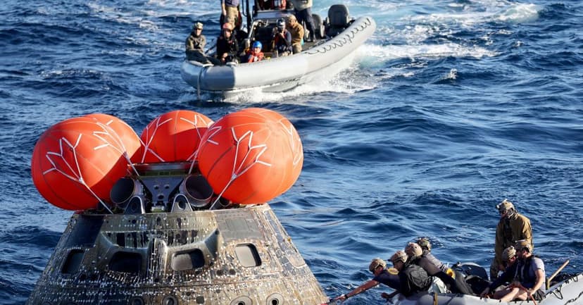 Moon Return: Orion's Fiery Descent Begins New Space Age