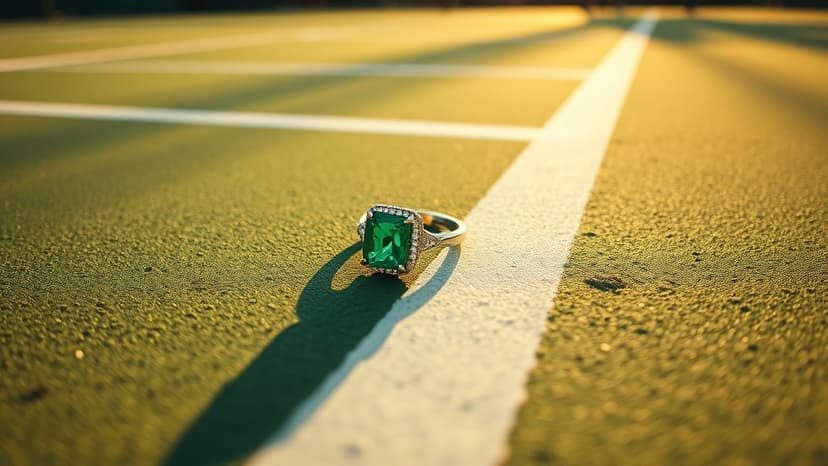 Tennis Star's Emerald Ring Stuns