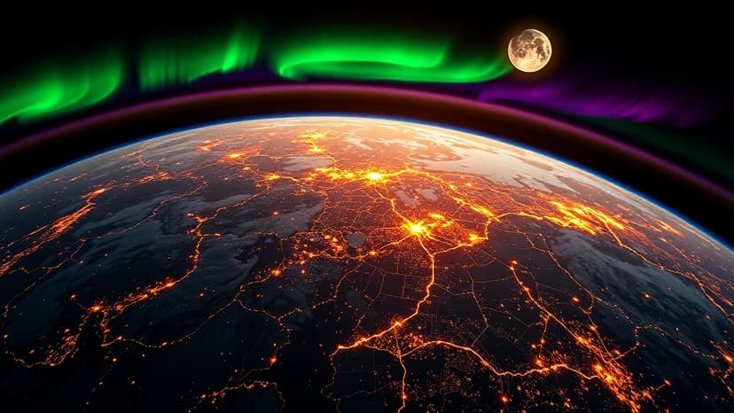 Earth's Night Lights: Astronaut's Stunning Orbital View