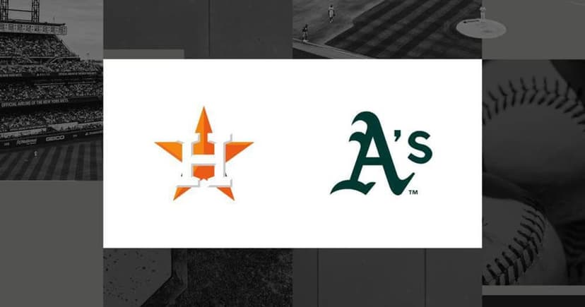 Astros vs. Athletics: Lambert Faces Barnett in Series Opener