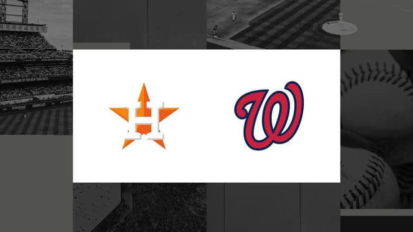 Astros Face Nationals in Pivotal Series Opener