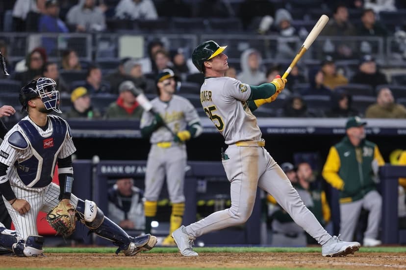 Athletics' Rooker Exits Game With Back Pain