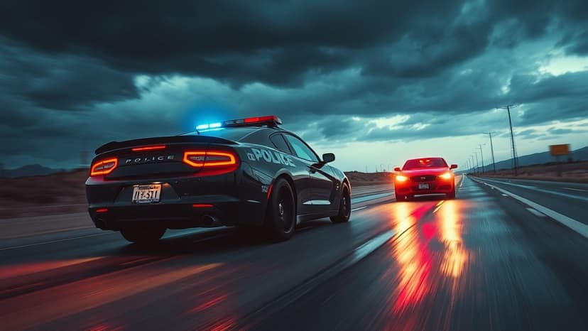 Blind Passenger Pleads for Escape During Police Chase