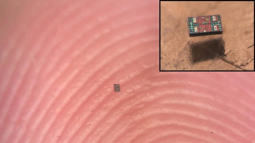Grain-of-Sand Robots Powered by Light Developed