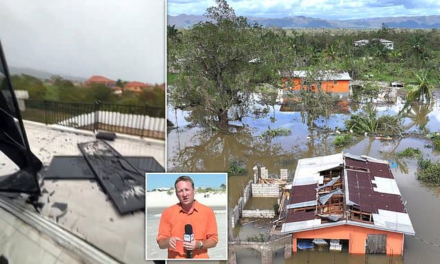 Fox News Crew Ducks Shattered Glass as Hurricane Melissa Slams Jamaica