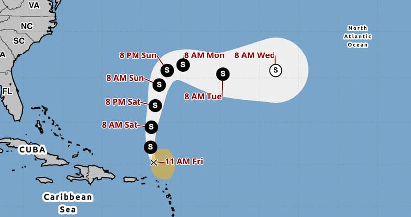 Tropical Storm Jerry Avoids Leeward Islands, Heads Out to Sea