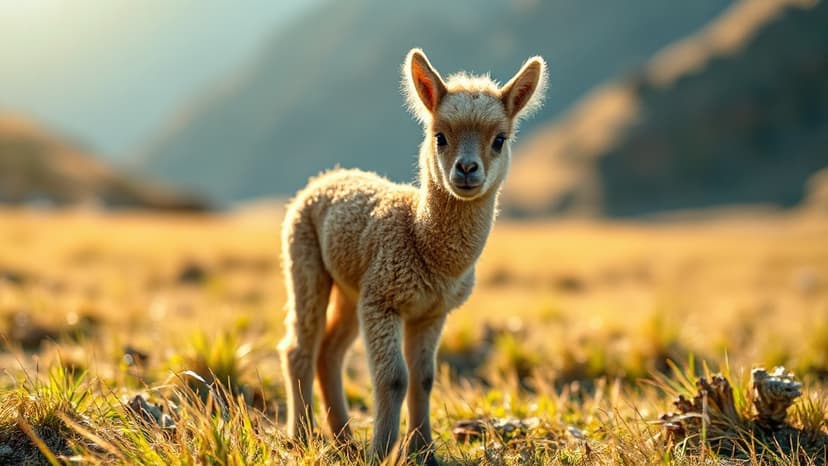 Scotland Welcomes Adorable Baby Vicuna!