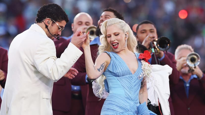 Gaga Joins Bad Bunny: A Wedding and Salsa During Super Bowl