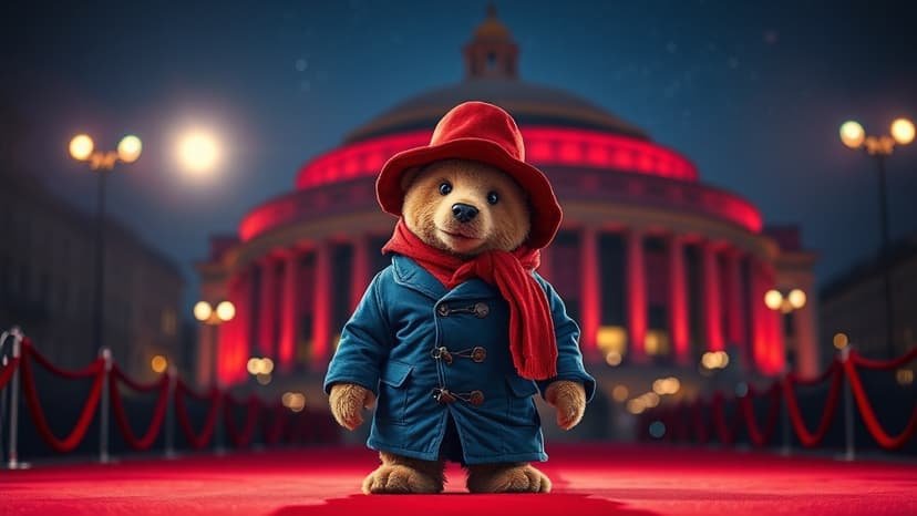 Paddington Crashes Baftas in Duffle Coat!
