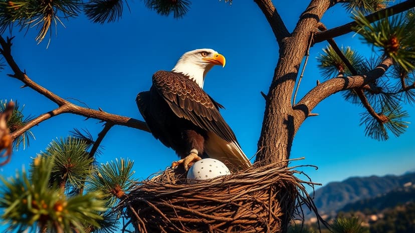 Eagle Mom Jackie Lays Second Egg Live