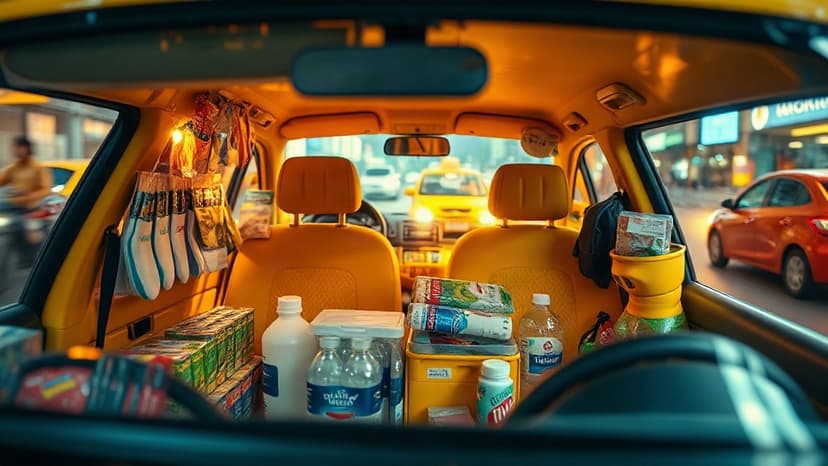 Bangkok Taxi: Free Mini Mart on Wheels!