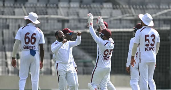 Bangladesh Collapses: West Indies Seize Control in Test Opener