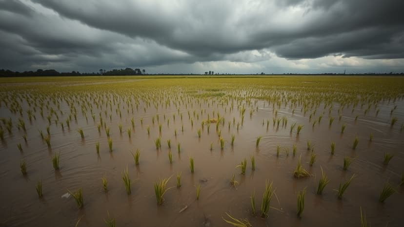 Bangladesh Rice Harvest Threatened by Swollen Rivers