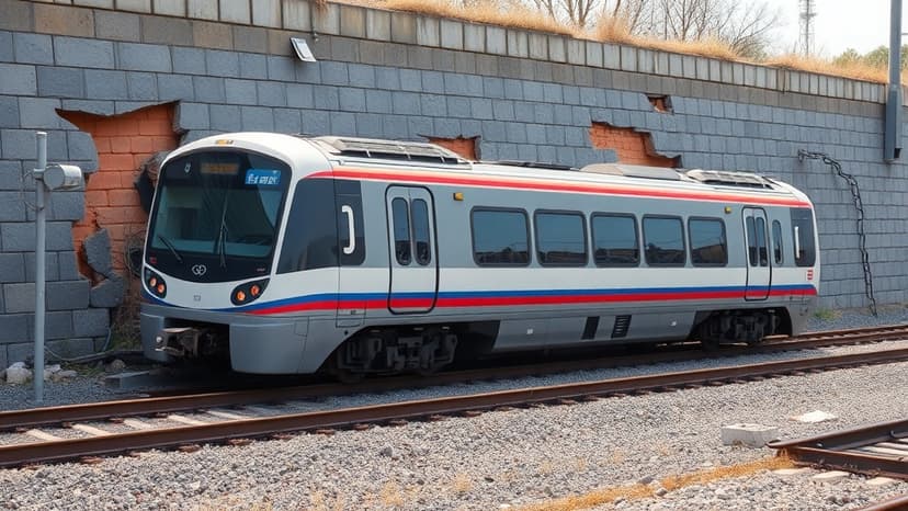 Barcelona Train Derails After Wall Collapse