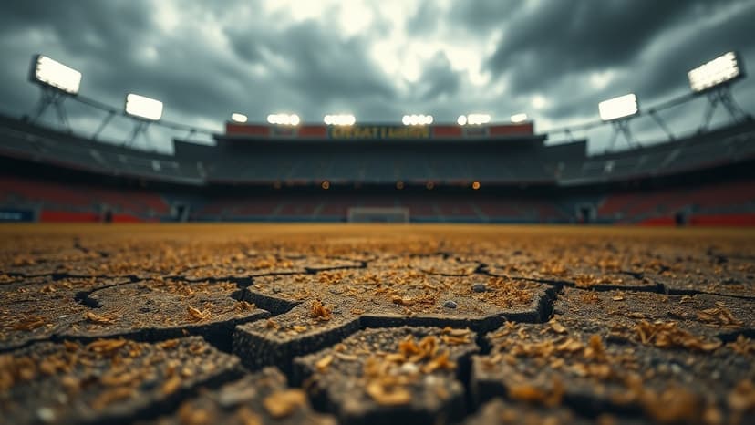 Barcelona Battles Atletico on Slippery Pitch